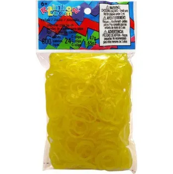 kreativní sada RAINBOW LOOM gumičky ŽLUTÉ průhledné