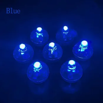 Party dekorace 50 ks Barevná blikající led světýlka do balónků | párty dekorace, led ozdoby - modrá