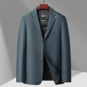 Luxusní péřová bunda – prošívané sako v elegantním střihu Velikost: 3XL, Barva (Varianta): Tmavě zelená