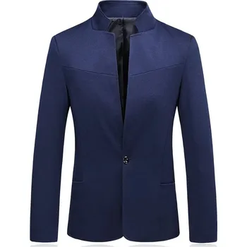 Pánské sako Elegantní business sako pro mladé i střední generaci mužů Velikost: 3XL, Barva (Varianta): Tmavě modrá