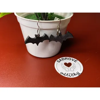 Korálek HandMade by MiJa Naušnice - netopýr ll.