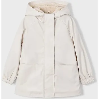 Dívčí bunda Dětská bunda Mayoral béžová barva, 4450 4450.6B.Mini.9BYA 12X, vel. 110
