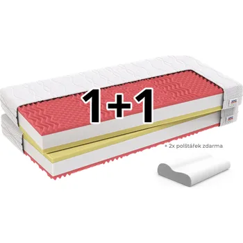 Matrace Massivo.cz Ortopedická matrace Memory Comfort 120x200 cm, 1+1 zdarma Potah matrace: Standardní