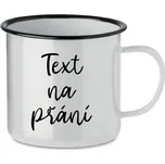 TEXT NA PŘÁNÍ - bílý plecháček 300 ml