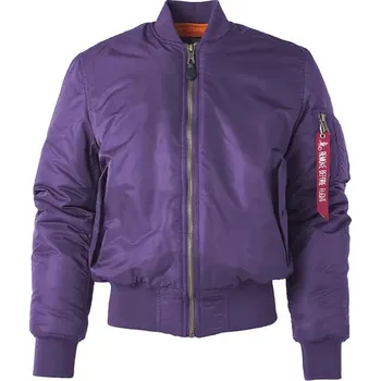 Pánský zimní kabát Pánská zimní bomber bunda MA-1 – letecký styl a voděodolnost Velikost: S, Barva (Varianta): Purple Thick