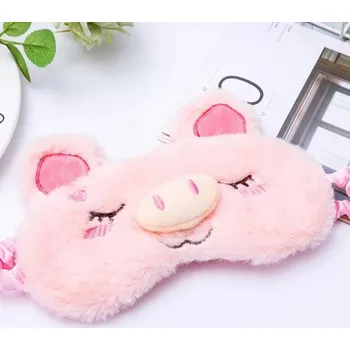 Škraboška na spaní Roztomilá maska na spaní se zvířecím motivem pro klidný spánek | spací maska, maska na spaní - 04