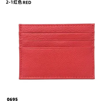 Ledvinka Kožené pouzdro na karty s monogramem – dárek na míru Barva (Varianta): Červená