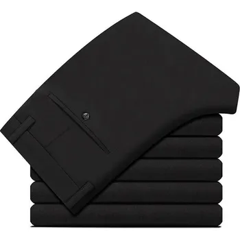 Pánské business kalhoty – volný střih, formální vzhled Velikost: 31, Barva (Varianta): Černá