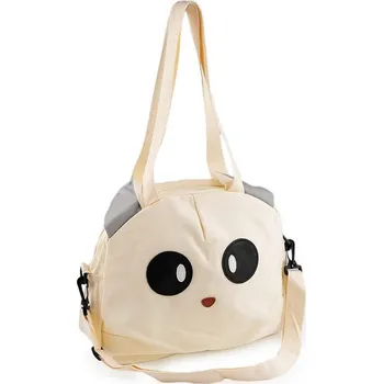 Kabelka Dětská bavlněná taška sportovní pes 35x30 cm - 1 režná světlá