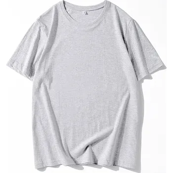 Pánské tričko Pánské těžší bavlněné tričko s krátkým rukávem Barva: Světle Šedá, Velikost: M