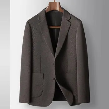 Pánské sako Elegantní business sako – ležérní společenské Velikost: L, Barva (Varianta): Kávová