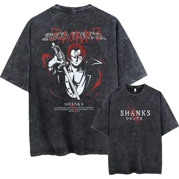 Pánské tričko Bavlněné tričko s potiskem anime pro muže i ženy Barva: Černá, Velikost: M