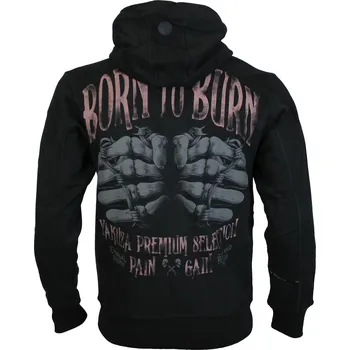 Pánská mikina Pánská mikina Yakuza Premium s kapucí 3925 C black velikost: 5XL