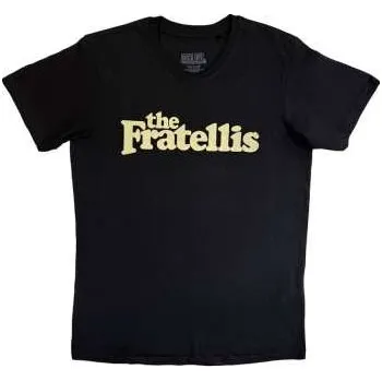 Pánské tričko Merch The Fratellis: The Fratellis Unisex T-shirt: Classic Logo (black) (large) L