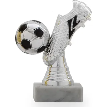 Figurka fotbal, výška 13 cm, stříbrná