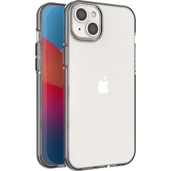 Pouzdro na mobilní telefon Hurtel Silikonové pouzdro Spring Case pro iPhone 14 Plus s rámečkem černé