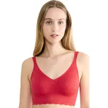 TOP SLOGGI ZERO FEEL BLISS FESTIVE BRALETTE červená S