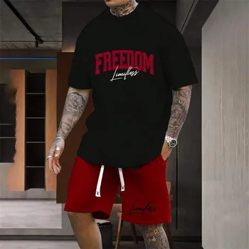 Pánská sportovní souprava – volný střih na pláž i doma Velikost: M, Barva (Varianta): YTZLTH2472418131