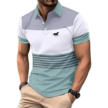 Pánské tričko Pánské polo triko – krátký rukáv, potisk, volnočasový styl Velikost: S, Barva (Varianta): LPL01-DJS8-white