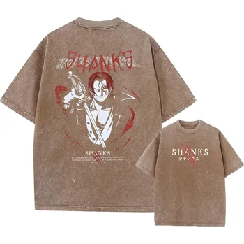 Pánské oblečení Bavlněné tričko s potiskem anime pro muže i ženy Barva: Hnědá, Velikost: XL