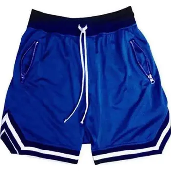 Pánské basketbalové šortky – síťovina, rychleschnoucí Barva: Safírová, Velikost: 4XL
