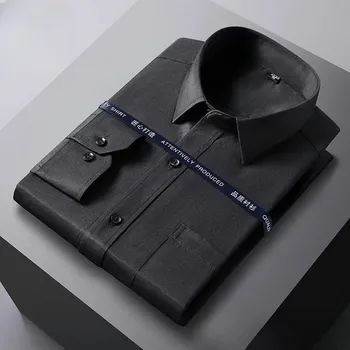 Pánská košile Elegantní pánská košile do kanceláře s dlouhým rukávem Velikost: M, Barva (Varianta): L-663