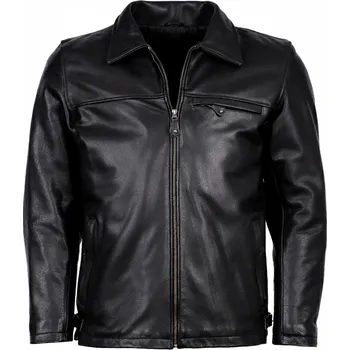 Pánská casual bunda Pánská Kožená Bunda Jasper Pro Sport Brixton Černá Velikost: 5XL