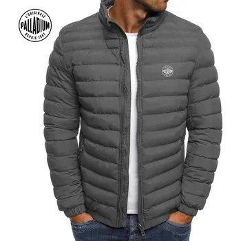 Pánský zimní kabát Pánská zimní bunda s výplní – módní střih, stojáček, UR styl Velikost: L, Barva (Varianta): 7