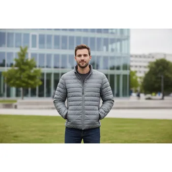 COTTON Bunda DOWELL MAN, různé barvy Velikost XXL silver-melange/graphite