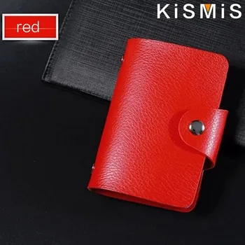 Ledvinka Pouzdro na 24 karet z PU kůže – kompaktní a praktický organizér Barva (Varianta): Červená