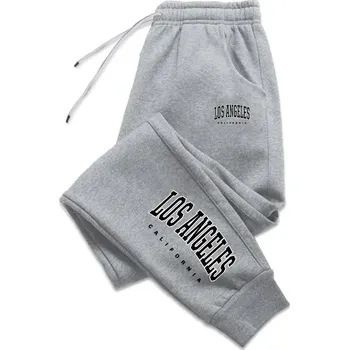 Unisex tepláky s gumou v pase – pohodlný volnočasový střih Barva: Šedá, Velikost: XL