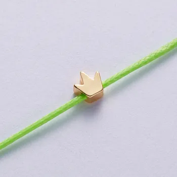 Náramek Pletený náramek se symbolem | šperk - Zelená (koruna)