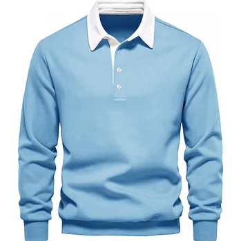 Pánská mikina Pánská mikina s knoflíky – fleecový pulovr s límečkem Velikost: XS, Barva (Varianta): ZR-blue