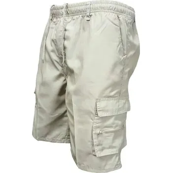 Pánské stylové kraťasy s kapsami na běh i každodenní nošení Barva: Bílá, Velikost: S