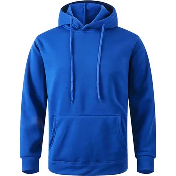 Dámská mikina Unisex mikina s kapucí – streetwear střih, kapsa, sport styl Barva: Modrá, Velikost: 4XL