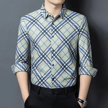 Pánská košile Pánská business košile – nekrčivý materiál a elegantní střih Velikost: 2XL, Barva (Varianta): Zelená