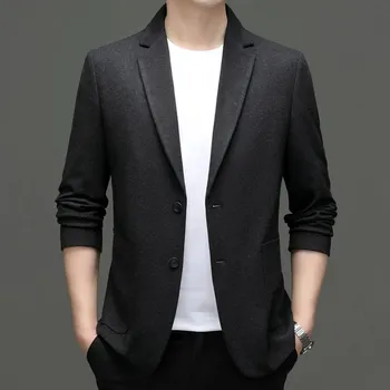 Pánské sako Stylové společenské sako z hedvábí – ležérní střih Velikost: XL, Barva (Varianta): Černá