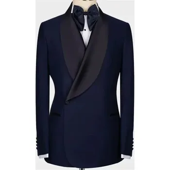 Pánské sako Smokingové sako – formální pro ženicha, svědka a vystoupení Velikost: M, Barva (Varianta): Tmavě modrá