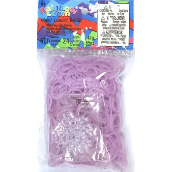 kreativní sada RAINBOW LOOM gumičky ŠEŘÍKOVÉ průhledné