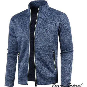 Pánská mikina Pánská mikina se stojáčkem a zipem – sportovní styl Barva: Tmavě Modrá, Velikost: M