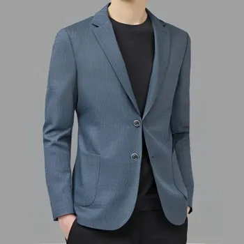 Pánské sako Pánské sako – minimalistický střih pro společenské akce Velikost: L, Barva (Varianta): Modrá