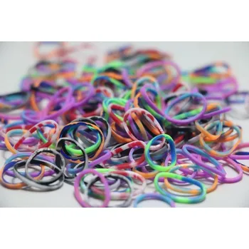 kreativní sada RAINBOW LOOM gumičky STRAKATÝ MIX