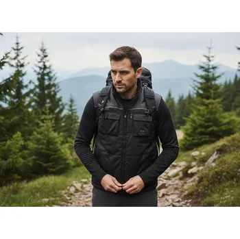 Pánská vesta CXS Vesta SEATTLE, různé barvy Velikost S černá/šedá