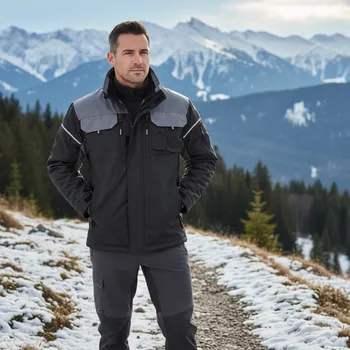 pracovní bunda Procera Bunda MERO WINTER Velikost XXL černá/šedá