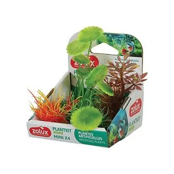 Dekorace do akvária Zolux S.A.S. Rostliny akvarijní PLANTKIT 3 sada MINI 4ks Zolux