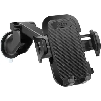 Držák smartphonu SBS TEHWSUPWIND teleskopický s přísavkou - černý