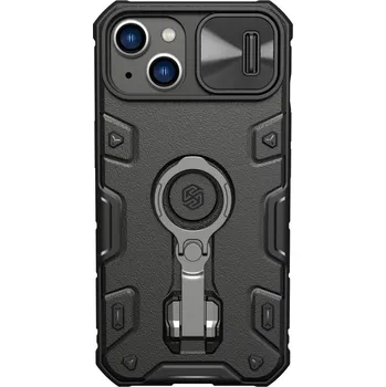Nillkin CamShield Armor Pro Case iPhone 14 Plus ochranná fólie s krytem kamery, stojánkem a kroužkem, černá