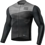 Cyklistický dres Rockbros 15120009004 s dlouhým rukávem jaro/léto XL - černý