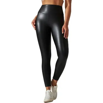 Dámské legíny Dámské legíny z PU kůže – push-up, sexy sportovní styl Velikost: S, Barva (Varianta): Černá