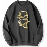 Pánská mikina oversized – potisk, velké velikosti až 8XL Velikost: 7XL, Barva (Varianta): darkgray-boy